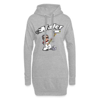 maler und lackierer t-shirt editierbar wunschtext - Hoodie-Kleid - Grau meliert - Vorne
