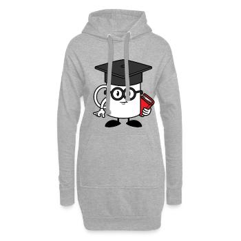 Gscheidhaferl - Geschenkidee - Hoodie-Kleid - Grau meliert - Vorne