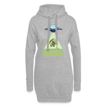 ufo avocado - Hoodie-Kleid - Grau meliert - Vorne