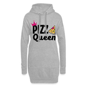 Pizza Queen femmes Cadeau cool pour les femmes - Sweat-shirt à capuche long Femme - gris chiné - Devant