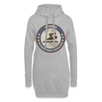 schwimmen - Hoodie-Kleid - Grau meliert - Vorne