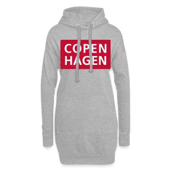 Copenhague Danemark Danois Voyageur Cool Cadeau - Sweat-shirt à capuche long Femme - gris chiné - Devant