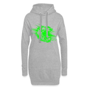 casque de motocross sports extrêmes - Sweat-shirt à capuche long Femme - gris chiné - Devant
