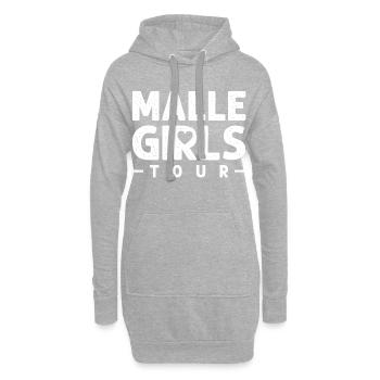 malle girls tour herz - Hoodie-Kleid - Grau meliert - Vorne