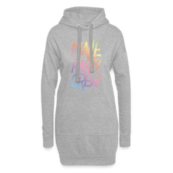 malle party crew bunt - Hoodie-Kleid - Grau meliert - Vorne