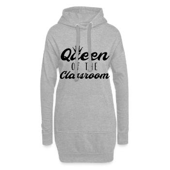 Idée de cadeau pour les enseignantes enseignante enseignante - Sweat-shirt à capuche long Femme - gris chiné - Devant