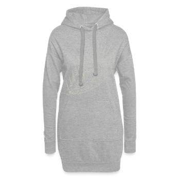 Sak Yant Thai Tattoo Tiger Animal Cooles - Sweat-shirt à capuche long Femme - gris chiné - Devant