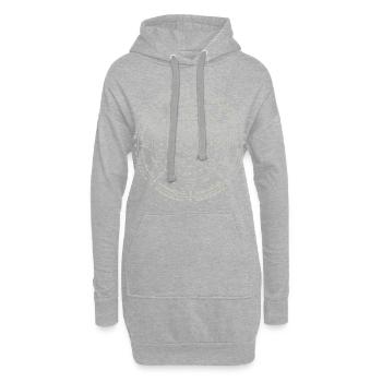 Sak Yant Thai Tattoo Rund Yant Cool Geschenk - Hoodie-Kleid - Grau meliert - Vorne