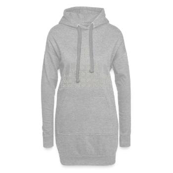 Sak Yant Thai Tattoo Nine Lace Yant Kru - Hoodie Dress - heather grey - Front