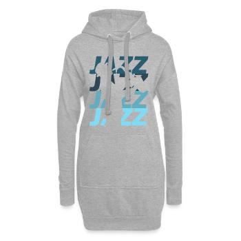 Jazz - Hoodie-Kleid - Grau meliert - Vorne