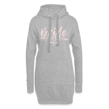 Mariage Shower Party JGA Cadeau cool - Sweat-shirt à capuche long Femme - gris chiné - Devant