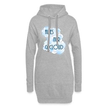 Alles nur gecloud - Hoodie-Kleid - Grau meliert - Vorne