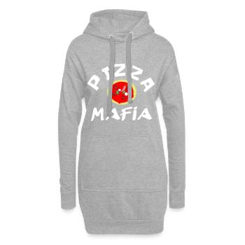 Pizza Mafia idée de cadeau T-shirt - Sweat-shirt à capuche long Femme - gris chiné - Devant