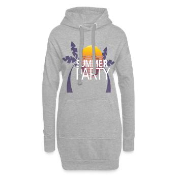Summer Party - Hoodie-Kleid - Grau meliert - Vorne