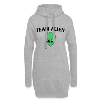 Team Alien - Hoodie-Kleid - Grau meliert - Vorne