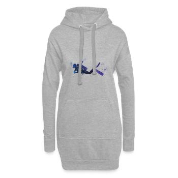 Tauchen - Hoodie-Kleid - Grau meliert - Vorne