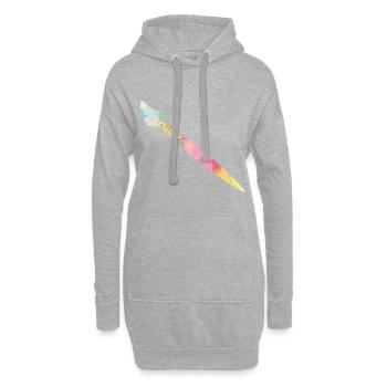 Maler - Hoodie-Kleid - Grau meliert - Vorne