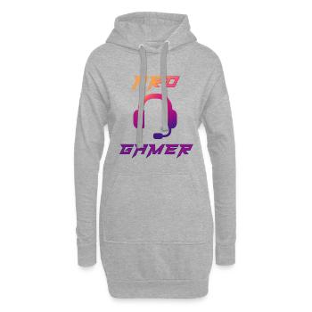 Pro Gamer Gaming Headset Gamer - Sweat-shirt à capuche long Femme - gris chiné - Devant
