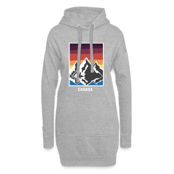 Canada - Sweat-shirt à capuche long Femme - gris chiné - Devant