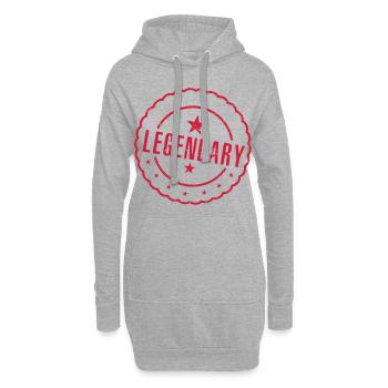 legendary 3 - Hoodie Dress - heather grey - Front