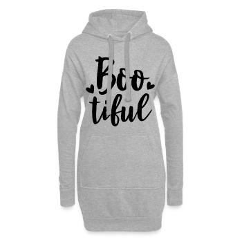 Boo ti ful Geschenk Halloween Monster Hexe Geister - Hoodie-Kleid - Grau meliert - Vorne