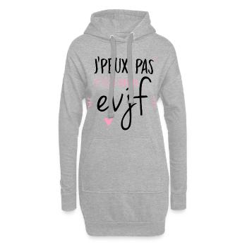 C'est mon EVJF - Sweat-shirt à capuche long Femme - gris chiné - Devant