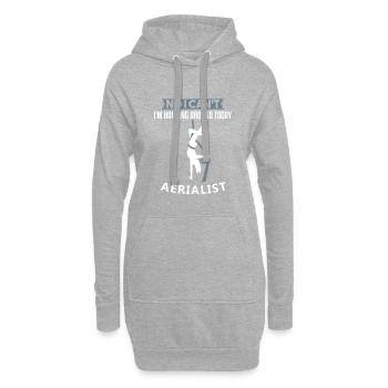 Nein, ich kann nicht heute hängen Aerialist Gift - Hoodie-Kleid - Grau meliert - Vorne