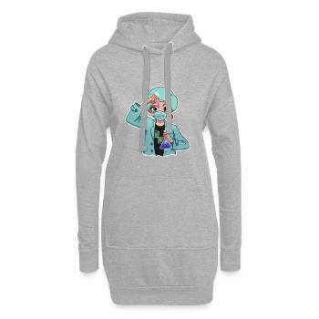 Wissenschaftler von TechPrincess - Hoodie-Kleid - Grau meliert - Vorne