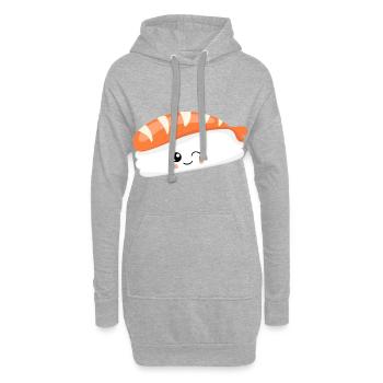 SUSHI - Hoodie-Kleid - Grau meliert - Vorne