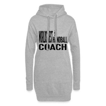 Handball Trainer Coach Handballer Geschenkidee - Hoodie-Kleid - Grau meliert - Vorne