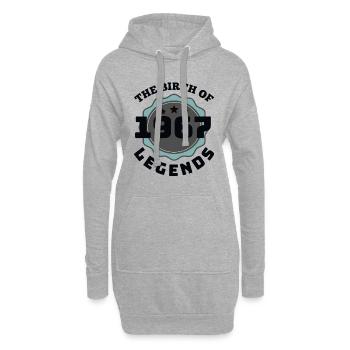 Birthday Shirt • The Birth of Legends 1967 - Hoodie Dress - heather grey - Front
