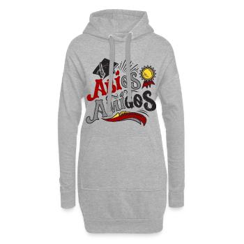 ABIOS AMIGOS. Abitur. Abschluss - Hoodie-Kleid - Grau meliert - Vorne