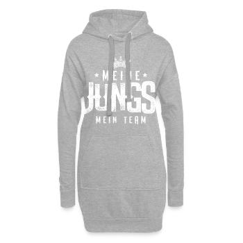 team jungs - Hoodie-Kleid - Grau meliert - Vorne