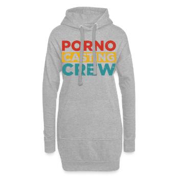 Actrices porno casting - Sweat-shirt à capuche long Femme - gris chiné - Devant