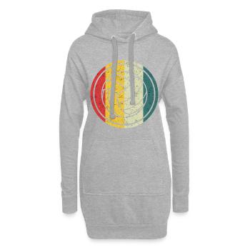 Volley-ball joueur de volley-ball beach-volley sport - Sweat-shirt à capuche long Femme - gris chiné - Devant