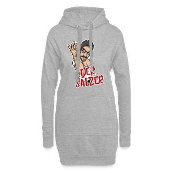 Der Salzer | Grillmeister Tshirt - Hoodie-Kleid - Grau meliert - Vorne