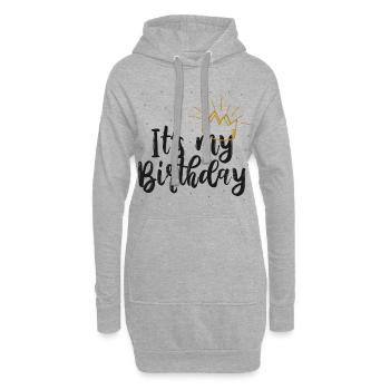 C'est mon idée de cadeau d'anniversaire fête de célébration - Sweat-shirt à capuche long Femme - gris chiné - Devant