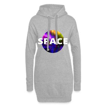 Univers de l'espace cadeau NASA drôle - Sweat-shirt à capuche long Femme - gris chiné - Devant