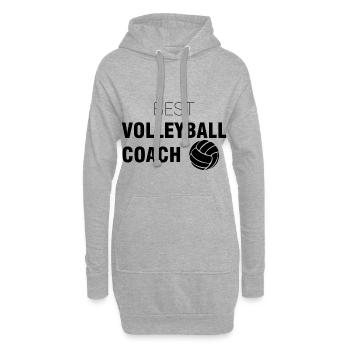 Meilleur entraîneur de volley-ball | Sport Coach Cadeaux - Sweat-shirt à capuche long Femme - gris chiné - Devant