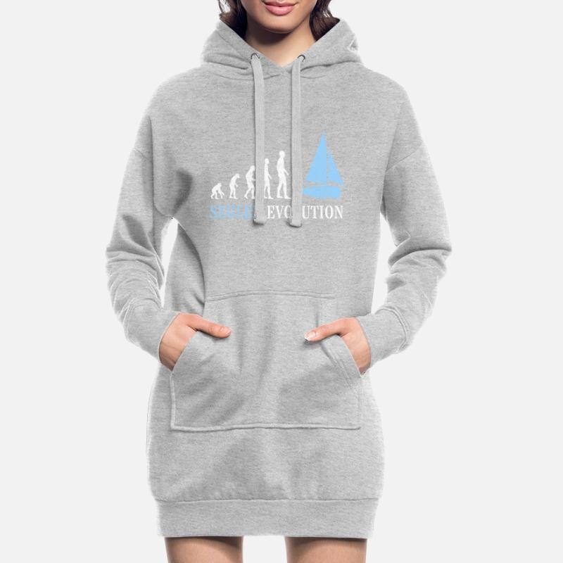 Segeln Evolution Segler Evolution Hoodie-Kleid