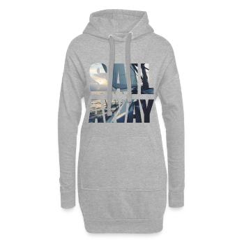 Sail Away - Hoodie-Kleid - Grau meliert - Vorne