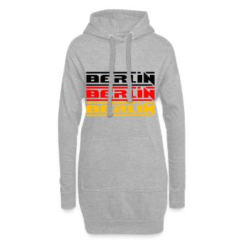 BERLIN BERLIN BERLIN DEUTSCHLANDFLAGGE HAUPTSTADT - Hoodie-Kleid - Grau meliert - Vorne