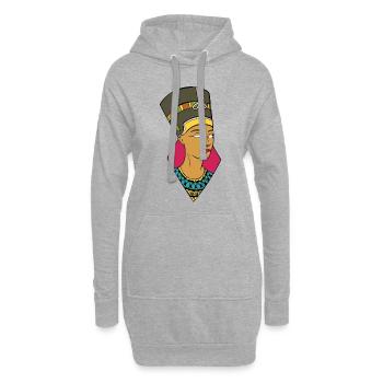 Cleopatra - Hoodie-Kleid - Grau meliert - Vorne