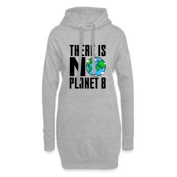 Il n'y a pas de cadeau de la planète B - Sweat-shirt à capuche long Femme - gris chiné - Devant