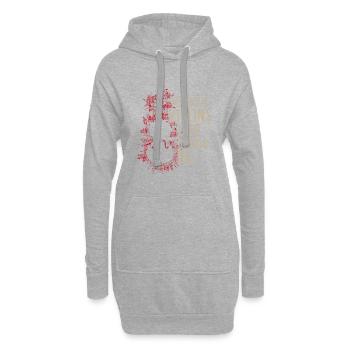 Sans violons la vie serait B plat cadeau - Sweat-shirt à capuche long Femme - gris chiné - Devant