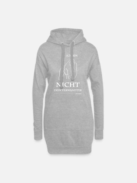 Jesus is Lord, Evolution Schöpfung Bibel, Christus - Hoodie-Kleid - Grau meliert
