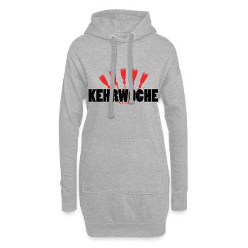 Kehrwoche Schwabe Schwaben Schwäbisch Geschenkidee - Hoodie-Kleid - Grau meliert - Vorne