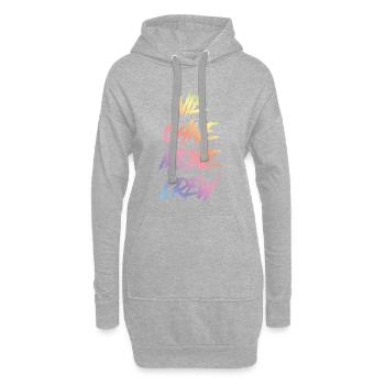 never colorful without my crew - Hoodie Dress - heather grey - Front