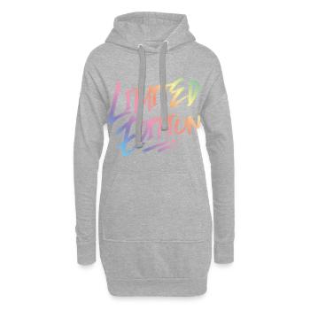 édition limitée colorée - Sweat-shirt à capuche long Femme - gris chiné - Devant
