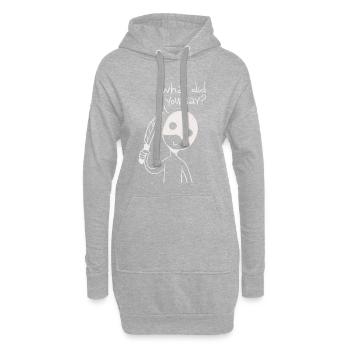 Psychopathe - Sweat-shirt à capuche long Femme - gris chiné - Devant